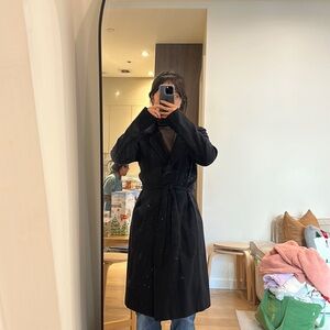 100% Wool Black Banana Republic Coat